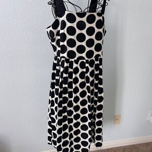 Polka Dot Black and White Dress